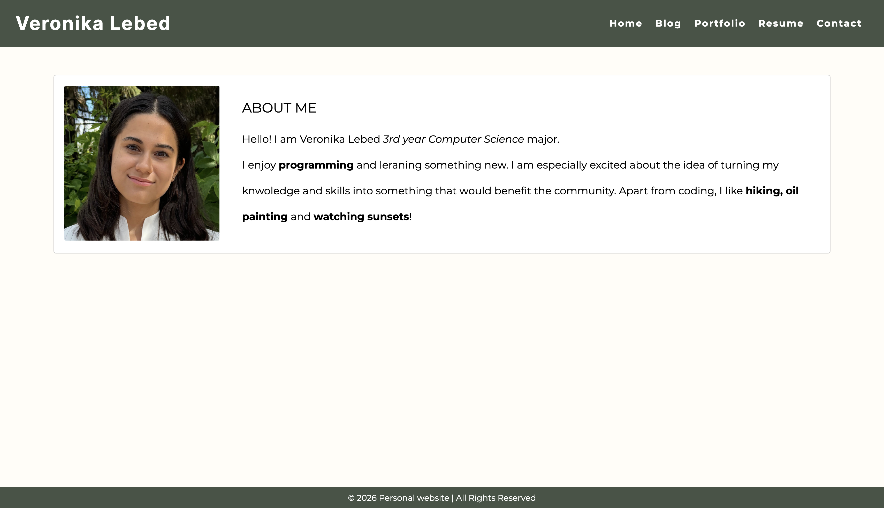 personal website